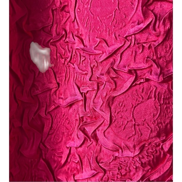 Women’s Vintage R & M Richard bright Y2K red crinkle blazer front open 22W. - Picture 8 of 12